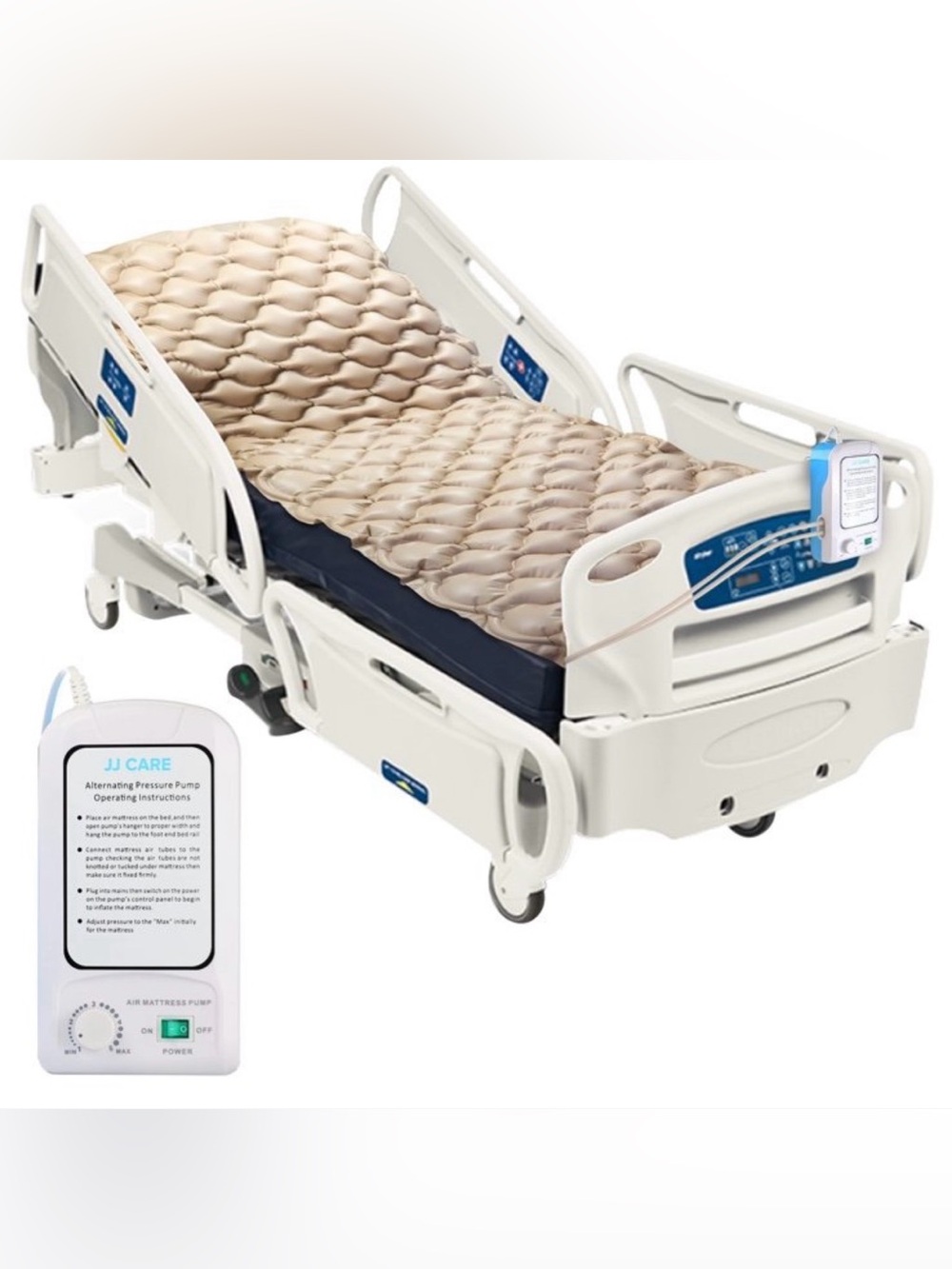 Alternating Pressure Mattress - 79"x35" Comfortable  Bed Mattress